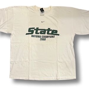 Vintage Nike Michigan State basketball championship shirt
